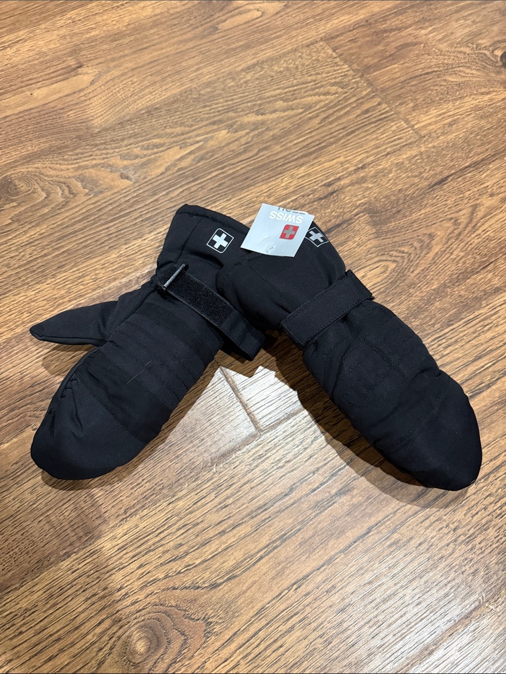 New Black Insulated Winter Mittens